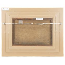 Walter Linsley Meegan (British c1860-1944): Waterfall and River Landscapes, pair oils on canvas signed 24cm x 34cm (2)