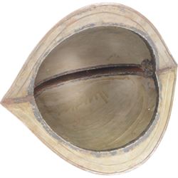 Reproduction 16th Century Spanish Conquistador Morion helmet, with brass flowers, H30cm