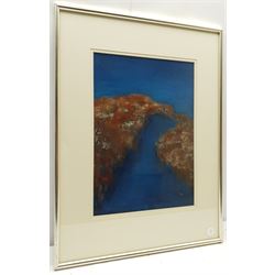 Madeleine Eyland (Belgian/British 1930-2021): 'Sea Link', pastel signed 37cm x 26cm 
Provenance: artist's studio collection; exh. Royal Academy Summer Exhibition 2003, label verso. Marie-Madeleine Eyland (neé Legrain) was born in 1930 at Floriffoux, Belgium; she lived most of her life in Scarborough working as a nurse and an artist.