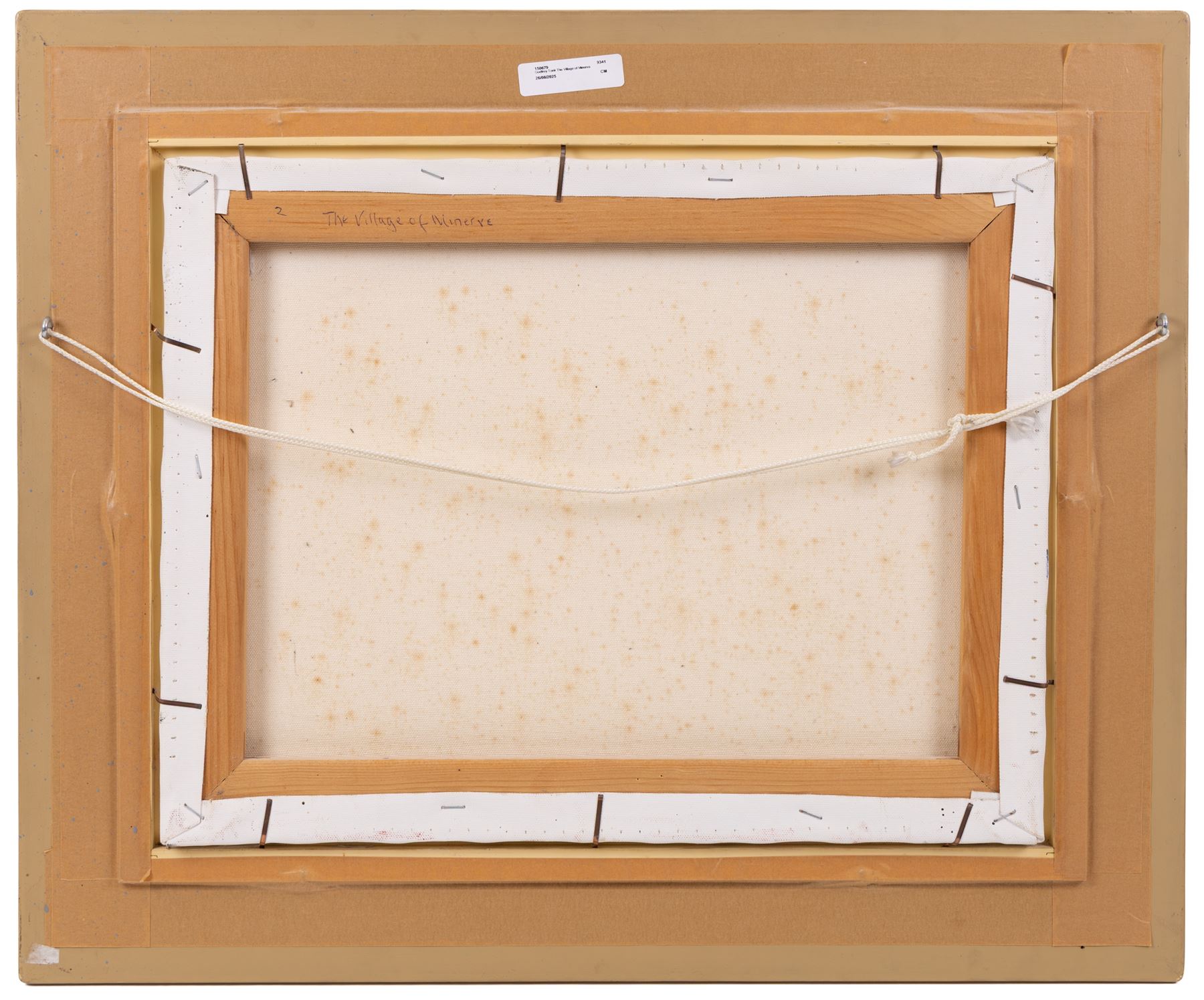 John Mackie (Scottish 1953-): 'The Village of Minerva', oil on canvas signed and dated '99, titled verso 34cm x 44cm 