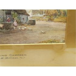 James W Milliken (British 1887-1930): 'Chipping Campden' and 'Afternoon Oglet', pair watercolours signed, titled on the mounts 17cm x 24cm