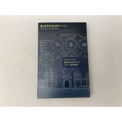 Queen Elizabeth II Tristan Da Cunha 2021 Bletchley Park seven coin set, including 'Bombe Machine' 9ct gold coin weighing 2.75 grams, housed in a presentation folders with certificates