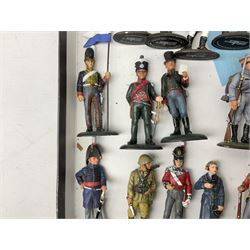 Thirty seven del Prado military figurines, foot soldiers including including Napoleonic War, WW2 etc