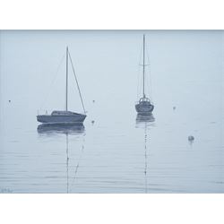 James Miller (British 1962-): 'Dawn Windemere', oil on canvas signed, titled verso 29cm x 39cm