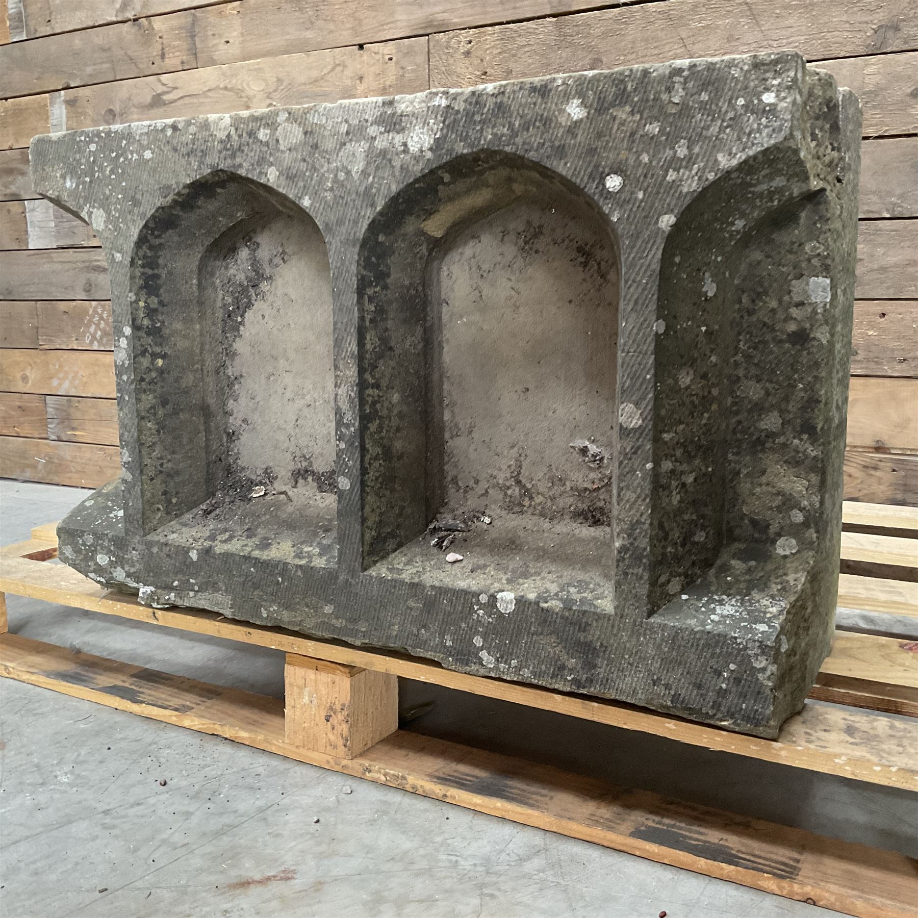 18th century carved sttone balustrade section