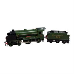 Fitzroy Series 0 gauge Southern Railway Schools Class locomotive 'Stowe' no. 928, with tender, painted in green livery, boxed