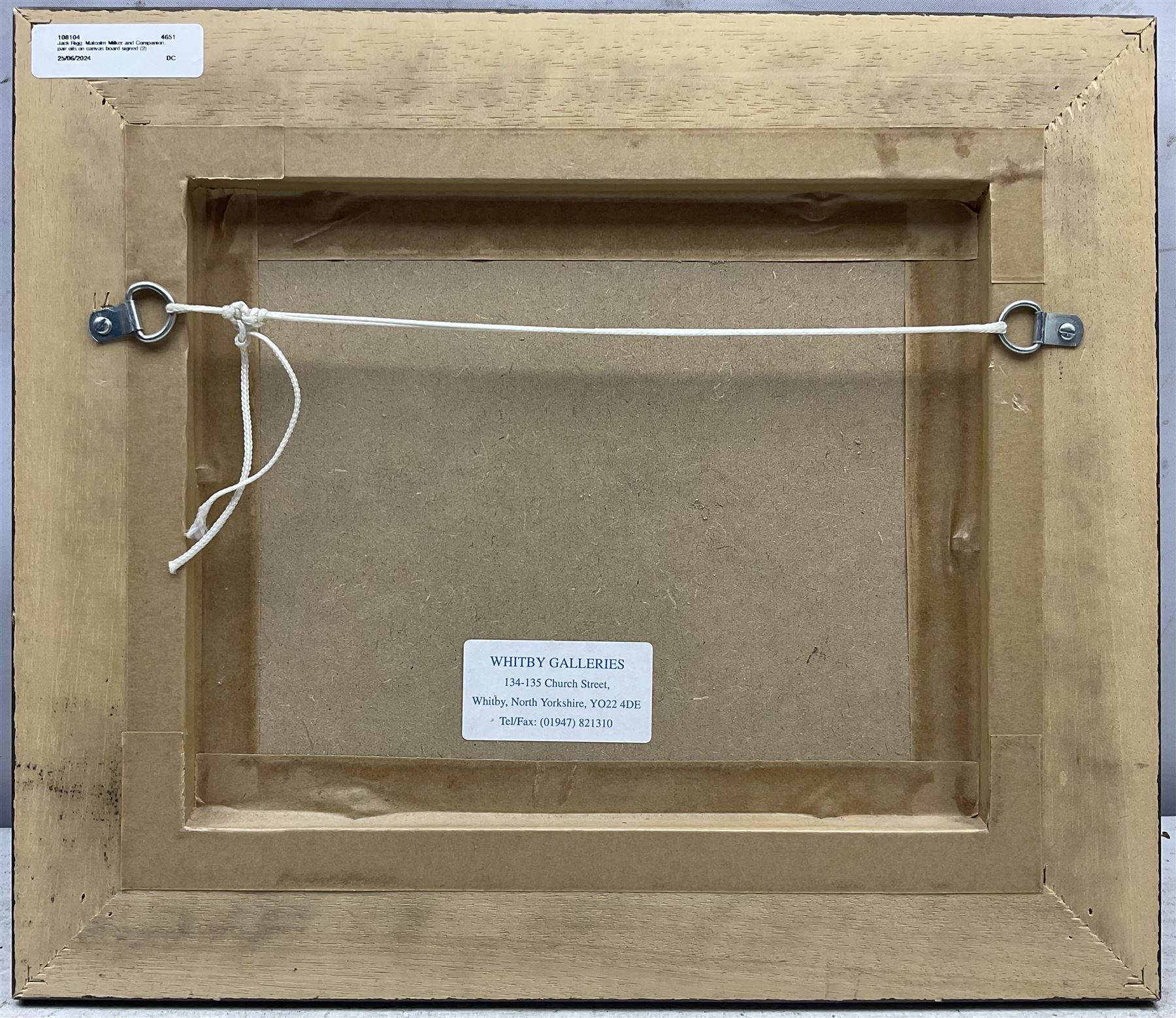 Jack Rigg (British 1927-2023): 'SS Malcolm Miller' and 'Fishing Boat Returning to Anstruther Harbour', pair oils on canvas board signed 19cm x 24cm (2)