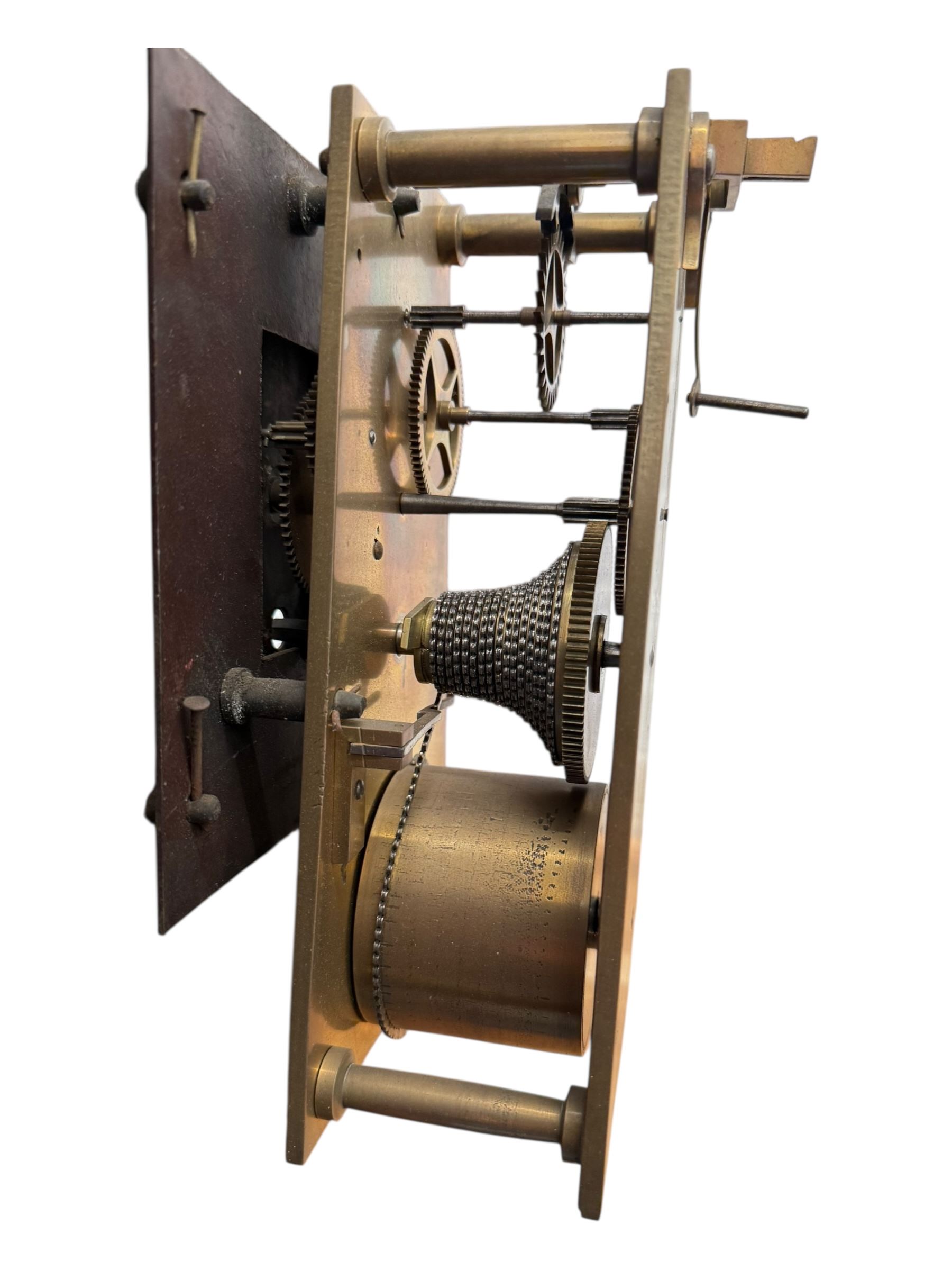 Andrew King of Hull - late 19th century mahogany cased 8-day fusee timepiece wall clock, with a 30