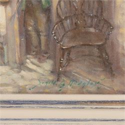 Donald Gray Midgely (British 1918-1995): An Antiques Shop in Whitby, oil on canvas board signed 32cm x 41cm