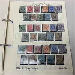 Great British Queen Victoria and later stamps, including imperf penny reds, perf penny reds, half penny 'bantams', small number of stamps on pieces or covers, one penny lilacs with block and pairs, 1883-84 two shillings sixpence, five shillings and ten shillings, various King Edward VII issues,  King George V seahorses etc