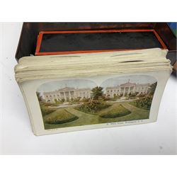Collection of Victorian and later stereoscopic views, including local Scarborough scenes and mountaineering scenes, together with seven stereoscope viewers, including one viewer and some views by Underwood & Underwood