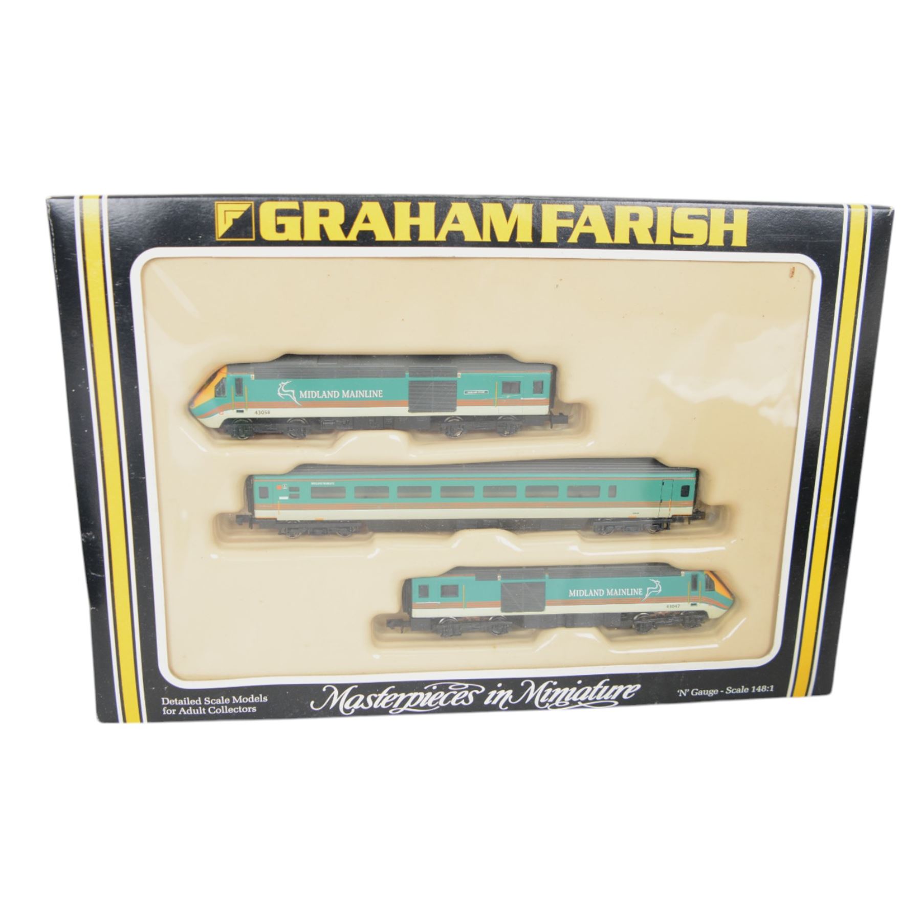 Graham Farish 'N' gauge 371475 HST 125 43047/43058 Set Midland