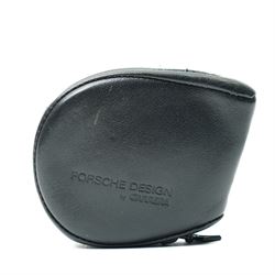 Carrera Porsche Design folding aviator sunglasses, black metal folding frame with brown gradient lenses, double bridge and adjustable nose pads, temples stamped Carrera Porsche Design, together with original Porsche Design case, circa 1980s