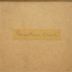 Albert Woods (British 1871-1944): 'St Mary's Church - Penwortham Lancashire', watercolour signed 29cm x 40cm