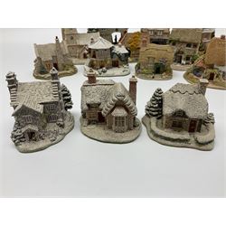 Fourteen Lilliput Lane, to include Bo-Peep Tea Rooms, Snowdon Lodge, The Great Equatorial, Big Ben in Winter, St Joseph's Church etc, all with original boxes and some with deeds 