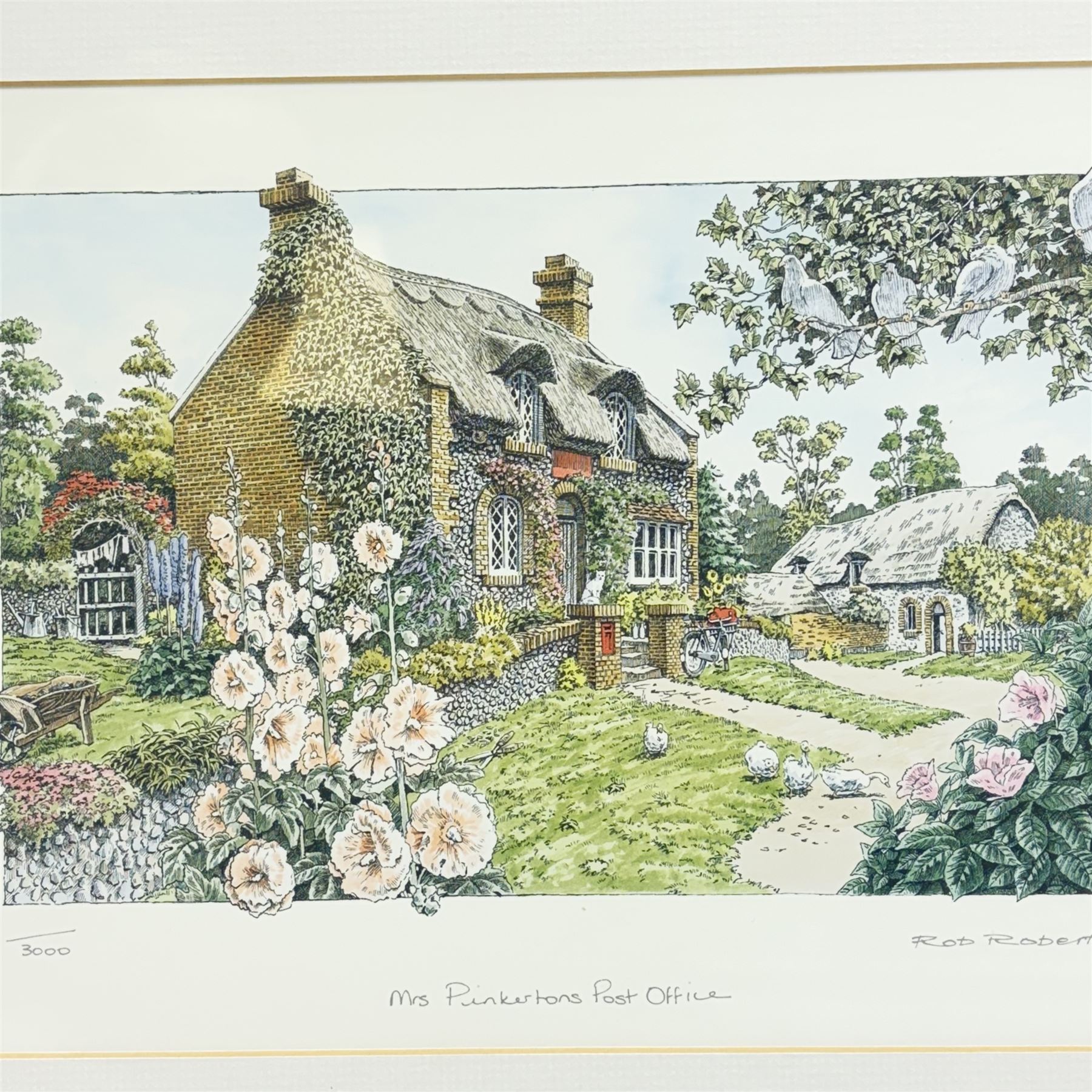Eighteen Lilliput lanes, including Lundy Lighthouse, Bluebell Wood, St Marys, Winsor Cottage etc, all with original boxes and four limited edition Lilliput Lane prints 