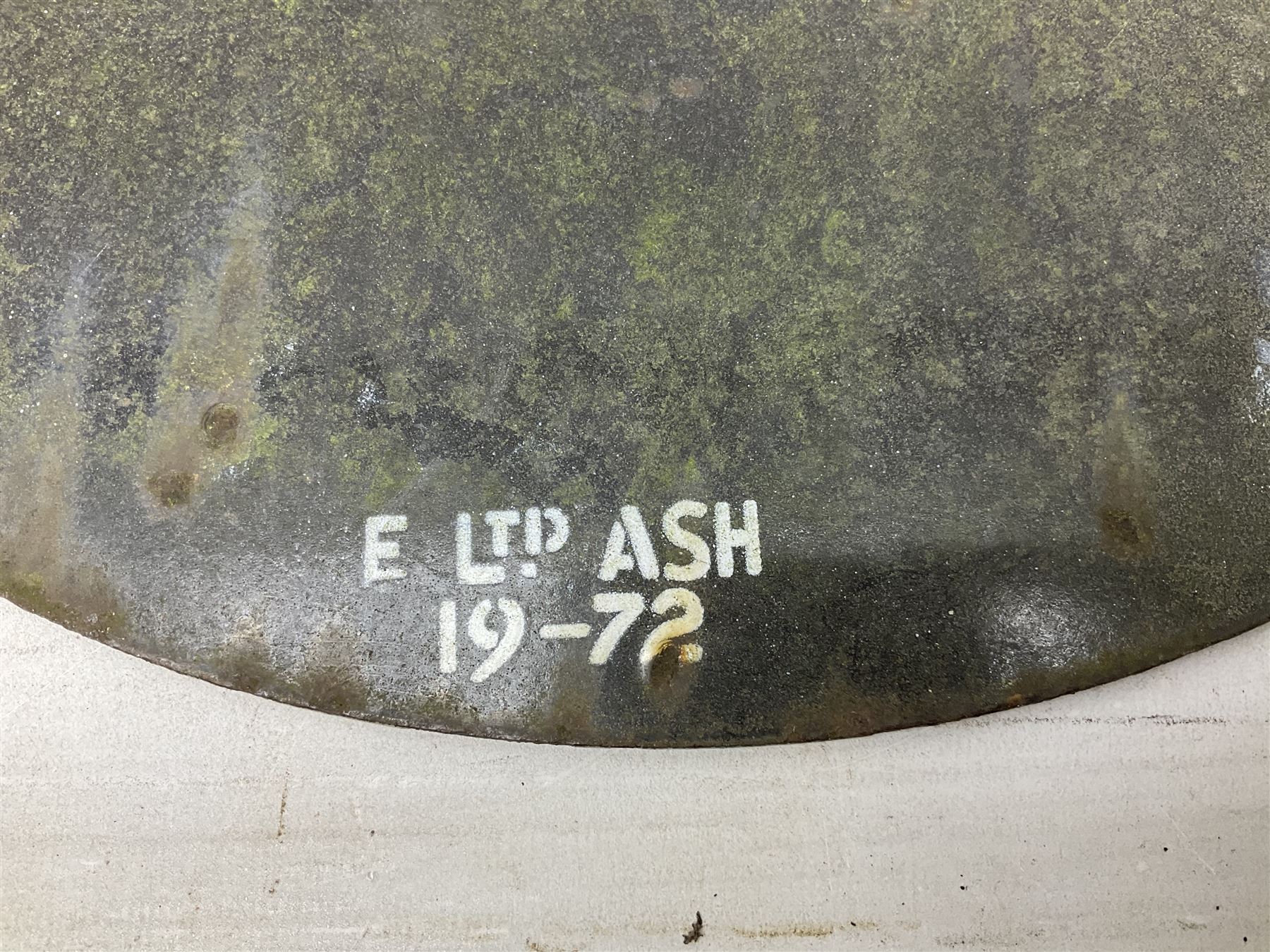 Victorian cast iron railway wagon plate, 'To Carry 10 Tons 4012, Registered by LNER-D 1898', together with a similar mid 20th century example, a smaller cast iron LMS wagon plate, Chalwyn signalling lamp, Give Way to Trains enamel sign and an enamel signal sign