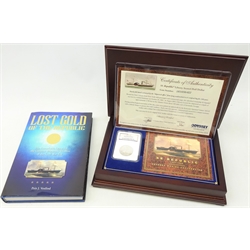  'United States Civil War Shipwreck Half Dollar' 1860 United States of America half dollar, part of the Odyssey Marine Exploration find of the SS Republic, in NGC slab '1831030-022', in wooden presentation box, with certificate and DVD   