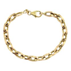 9ct gold link bracelet, hallmarked, approx 12.8gm 