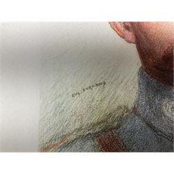 After Eugene Burnand, pair of colour prints of head and shoulder studies of Allies of the Great War depicting Canadian and Polish soldiers, image size 22 x 17cm; unframed (2)