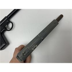 Webley & Scott Premier .177 over lever air pistol, no.2360, with chequered bakelite grip L24cm overall; Diana SP50 .177 plunge barrel air pistol; and T.J. Harrington & Son 'The Gat' .177 plunge barrel air pistol; NB: AGE RESTRICTIONS APPLY TO THE PURCHASE OF THIS LOT (3)