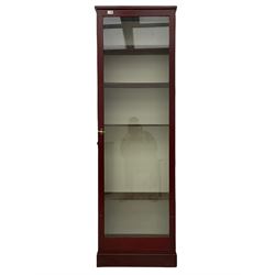 20th century glazed shop display cabinet/bookcase 