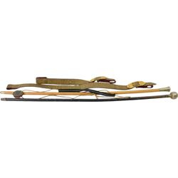 Large collection of militaria items, including RAF dog tags, The Royal Grenadiers belt buckle, Royal Regiment of Canada swagger stick, insignias including marksman badge etc