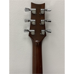 Rare Gibson Mk 35 acoustic guitar with mahogany back and sides, rosewood fingerboard, spruce top, fan-patterned bracing, nickel plated hardware and dot inlays, serial number 859651 in carrying case 