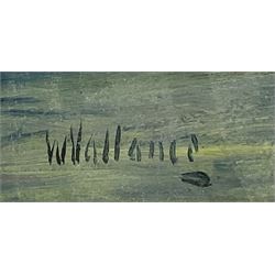 William Fleming Vallance RSA (Scottish 1827-1904): Rowing Boat by the Quayside, oil on board signed 24cm x 34cm