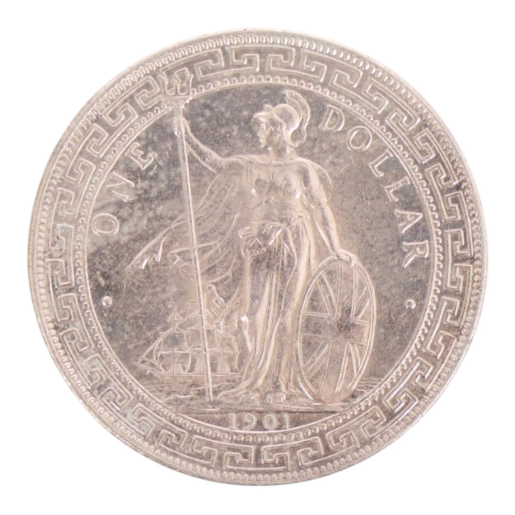 United Kingdom 1901 silver trade dollar coin