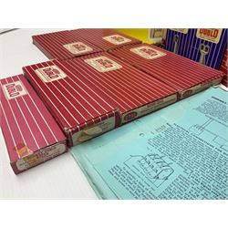 Hornby Dublo - 2-rail, 2400 TPO Mail Van Set; Engine Shed Kit - 2-Road (with additional empty box); four electrically operated switch points; uncoupling rails; buffer stops; three signals; loading gauge etc; all boxed