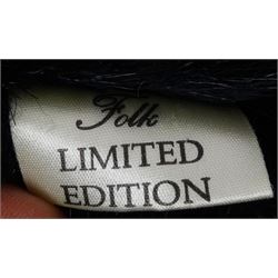 Steiff Replica 1903 Classic teddy bear, the golden mohair body with press squeaker and card tag No.000201 H21