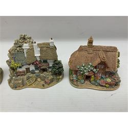 Eighteen Lilliput Lanes, including The Penny Farthing, The Pigsty, Borrowdale School, Fairy Cake Tearoom, An Apple a Day,Ladybird Cottage etc, all with original boxes 