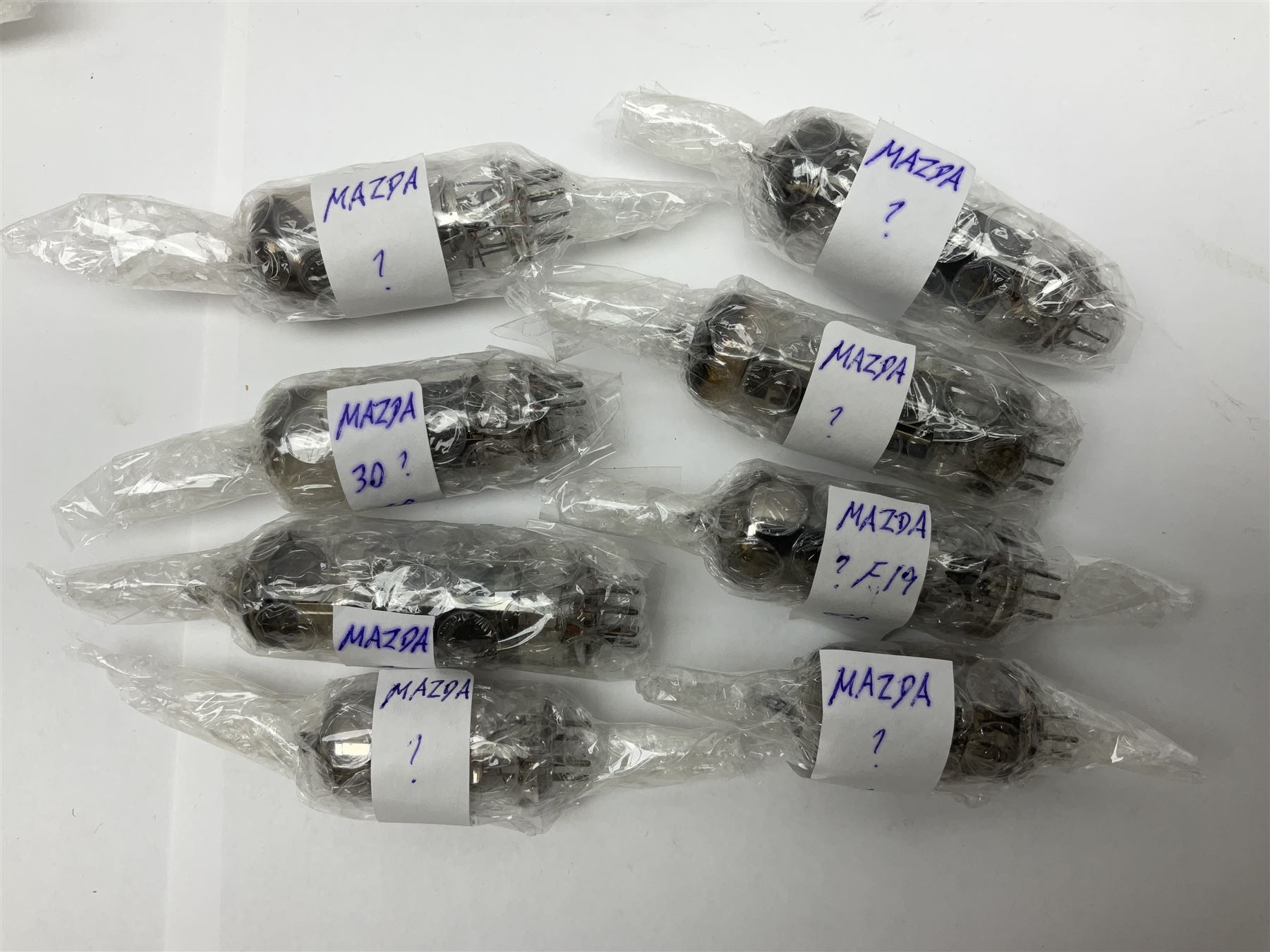 Collection of Mazda thermionic radio valves/vacuum tubes, approximately 52, unboxed