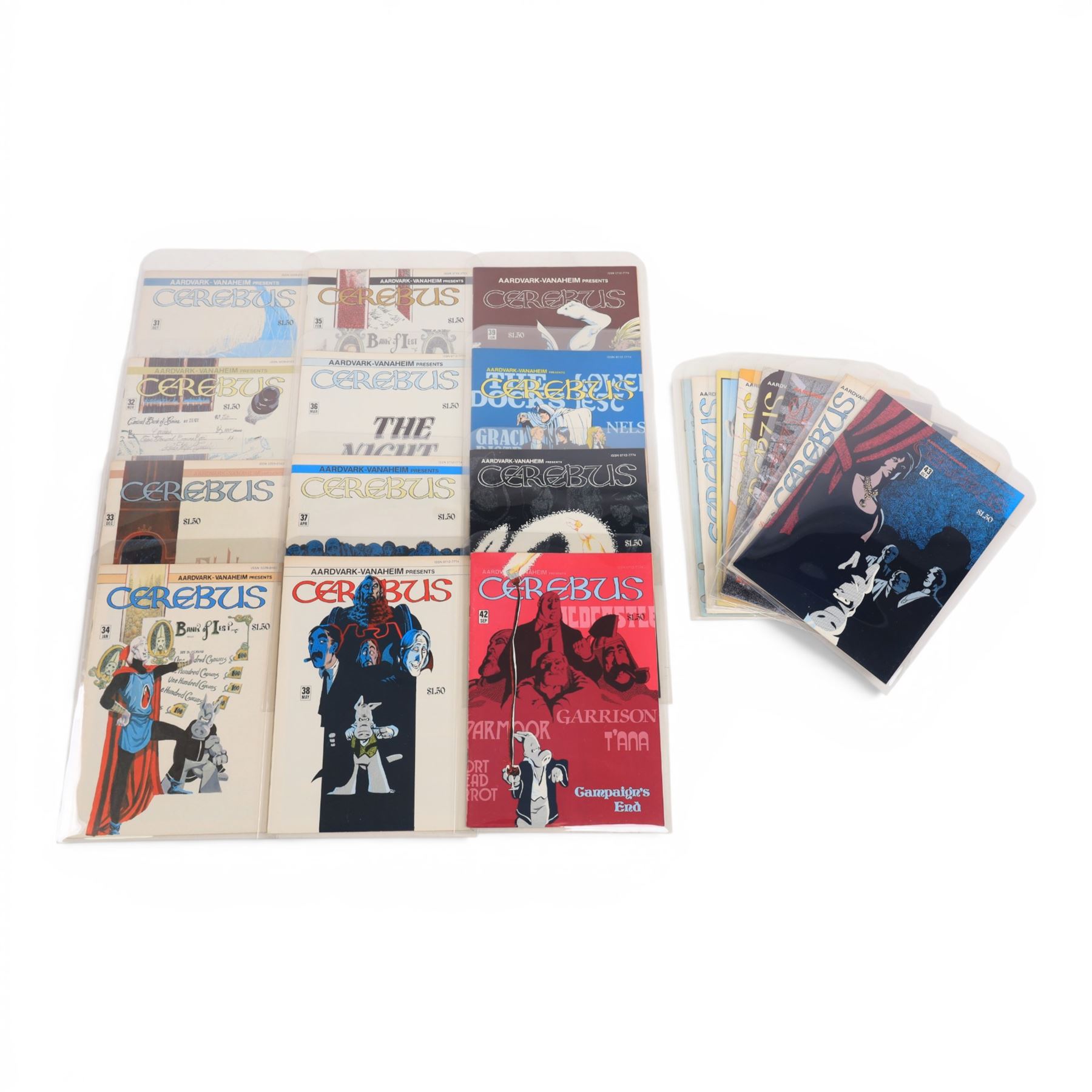 Aardvark-Vanaheim 'Cerebus The Aardvark' issues #31-#50, spanning years 1981-1983