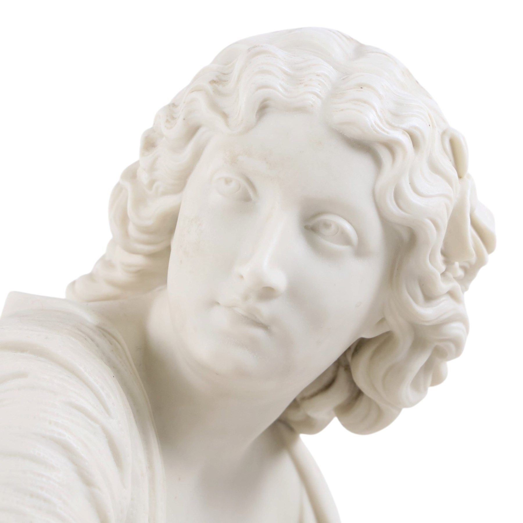 Parian porcelain figure Mending the Net, impressed 