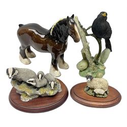 Two Border Fine Arts figures, comprising