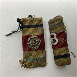 Eleven WW2 medals comprising three 1939-1945 war medals, two Defence medals, three 1939-1945 Stars, Atlantic Star, Africa Star and Italy Star; miniature QEII Naval LS & GC medal; all with ribbons; and WW2 postumous medal slip to Flight Sergeant L.N. Clark