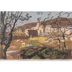 Edwin La Dell (British 1914-1970): 'Ampleforth' Yorkshire, limited edition colour lithogra...