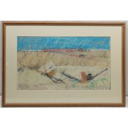 Stanley Dobbin (British 1932-2021): 'Quarry Portland', oil and pastel unsigned, labelled 36cm x 64cm; Stanley Dobbin (British 1932-2021) 'Harbour Port Patrick', artist's proof wood block print signed and titled in pencil 48cm x 58cm (unframed) (2)
Provenance: from the estate of Stanley Dobbin