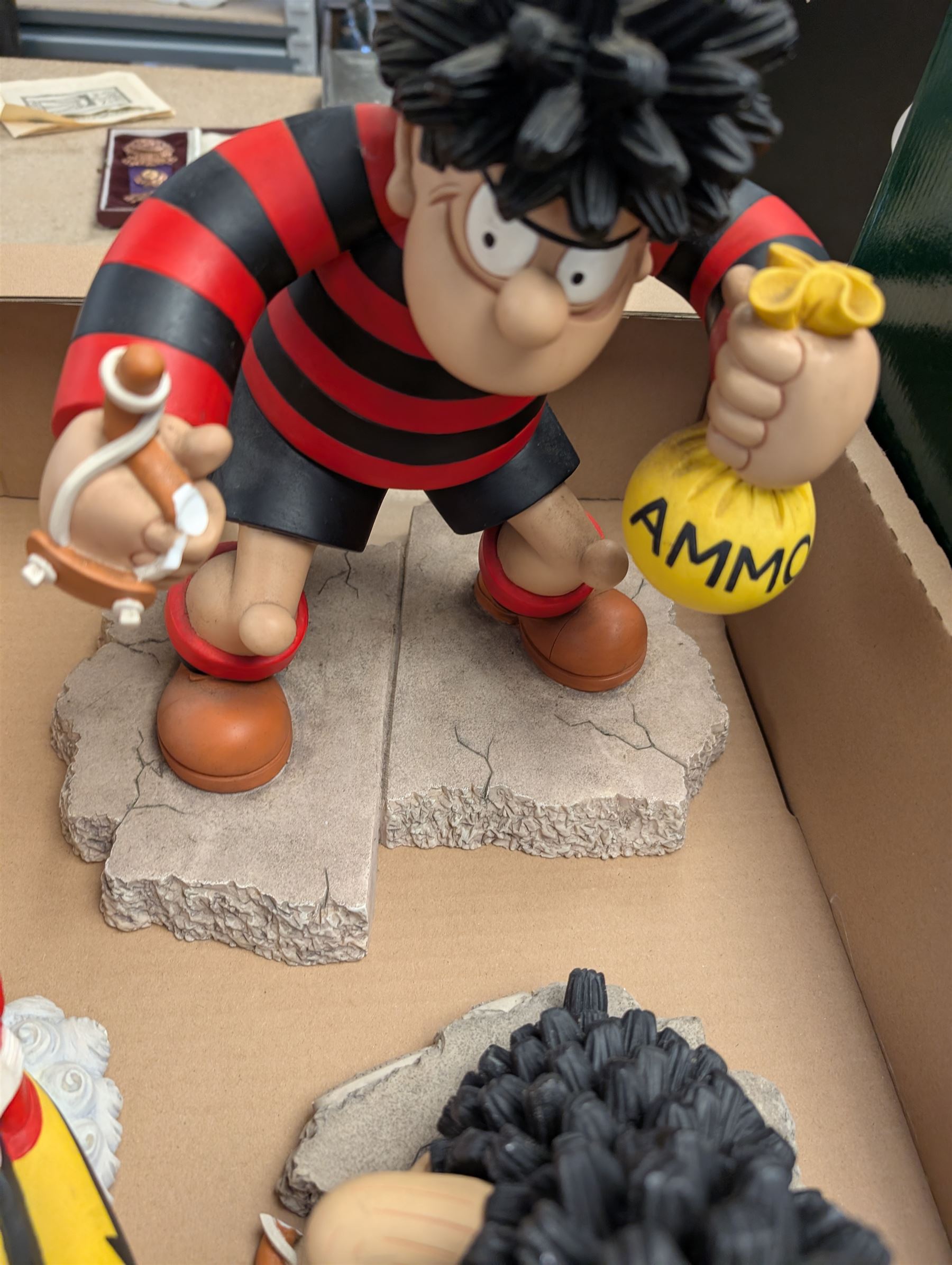 Robert Harrop The Beano Dandy Collection Menacemobile, boxed together with Robert Harrod Big Gnasher and Big Dennis, five Robert Harrod Camberwick Green collection figures, etc