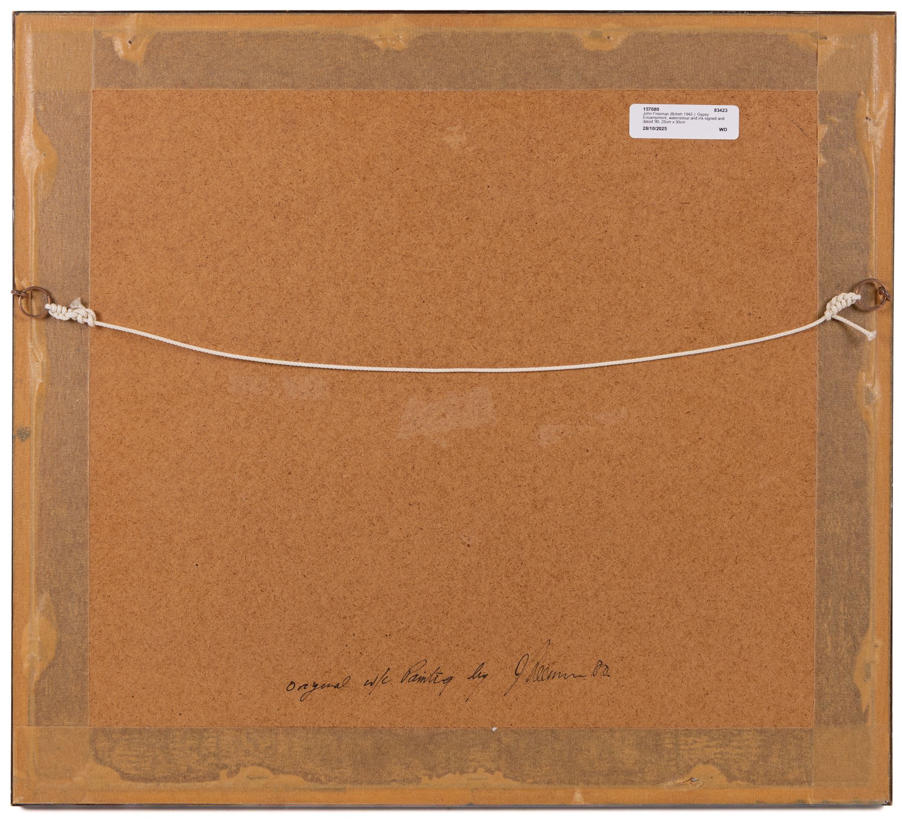 John Freeman (British 1942-): Gypsy Encampment, watercolour signed and dated '80, 25cm x 30cm