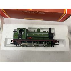 Hornby ‘00’ gauge - LBSC Class A1 0-6-0 ‘Brighton Works’ Terrier locomotive no.32635; LBSC E2 Class 0-6-0 tank locomotive no.100; BR Class 3F Jinty 0-6-0 tank locomotive no.47480; Caledonian ‘Pug’ Class 0-4-0 Saddle Tank locomotive no.270; GNR Class J13 0-6-0 Saddle Tank locomotive no.1247; LNER Class J83 0-6-0 locomotive no.8477; Class J52 0-6-0T locomotive no.68831 in BR black; in original boxes; BR Black 0-4-0 locomotive no.56025, in ‘Smokey Joe’ box; two further loose locomotives comprising ‘Waddon’ 0-6-0 locomotive no.54 and Caledonian Railway 0-4-0 locomotive no.270 (10) 