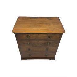 Early 20th century oak chest, fitted with four drawers