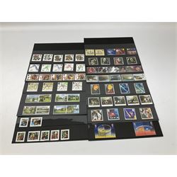 Queen Elizabeth II mint decimal stamps, face value of usable postage approximately 250 GBP, housed on stockcards