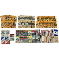 Collection of 1950s and later football programmes, including a quantity of 1950s and 1960s Hull City football programmes, five Under 23s/Schools International programmes and 1960s and later Football League Review Journals