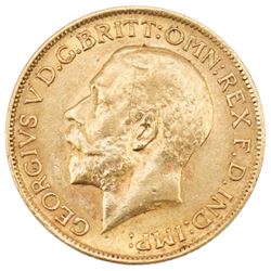 King George V 1915 gold full sovereign coin