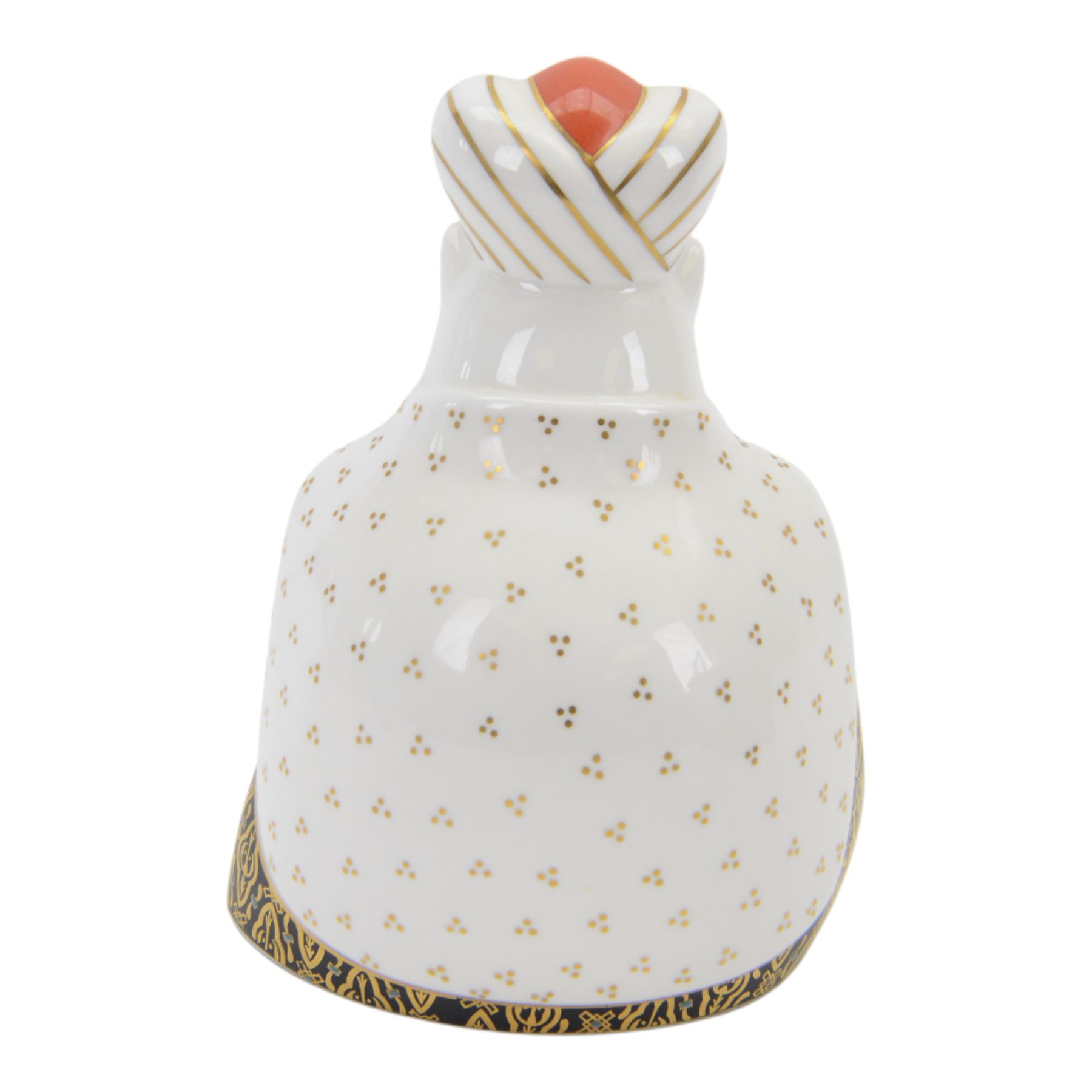 Royal Crown Derby Royal Cats paperweight Persian, with gold stopper and box 