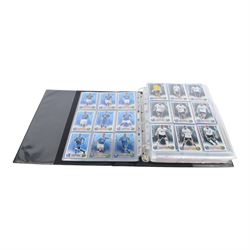 Large collection of Football trading cards, including full Manchester Untied Upper Deck set in official folder, large quantity of Topps Match Attax cards, including full sets, in official collectors binders, Panini Euro 2012 part set in folder, etc, all housed in folders