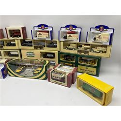 Seven Lledo/Days Gone promotional three-vehicle sets; twelve Oxford Die-Cast models including four British Legion commemorative; and Thrust SSC Supersonic car etc; all boxed (22)